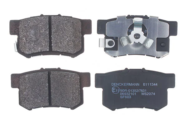 Sada brzdových destiček, kotoučová brzda DENCKERMANN B111344