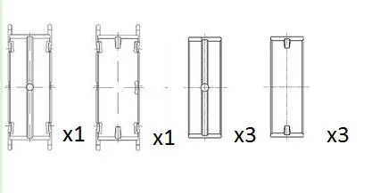 Hlavní ložiska klikového hřídele FAI AutoParts BM1013-025 Hlavní ložiska klikového hřídele FAI AutoParts BM1013-025