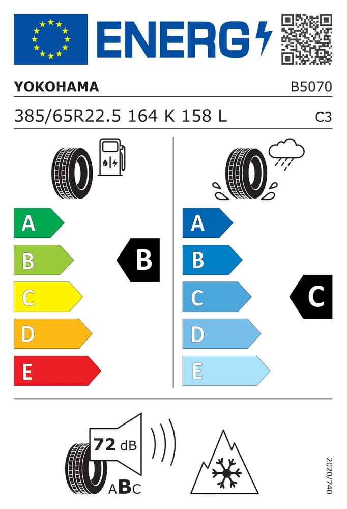 385/65R22.5 CYO 505CV YOKOHAMA 385/65R22.5CYO505CV