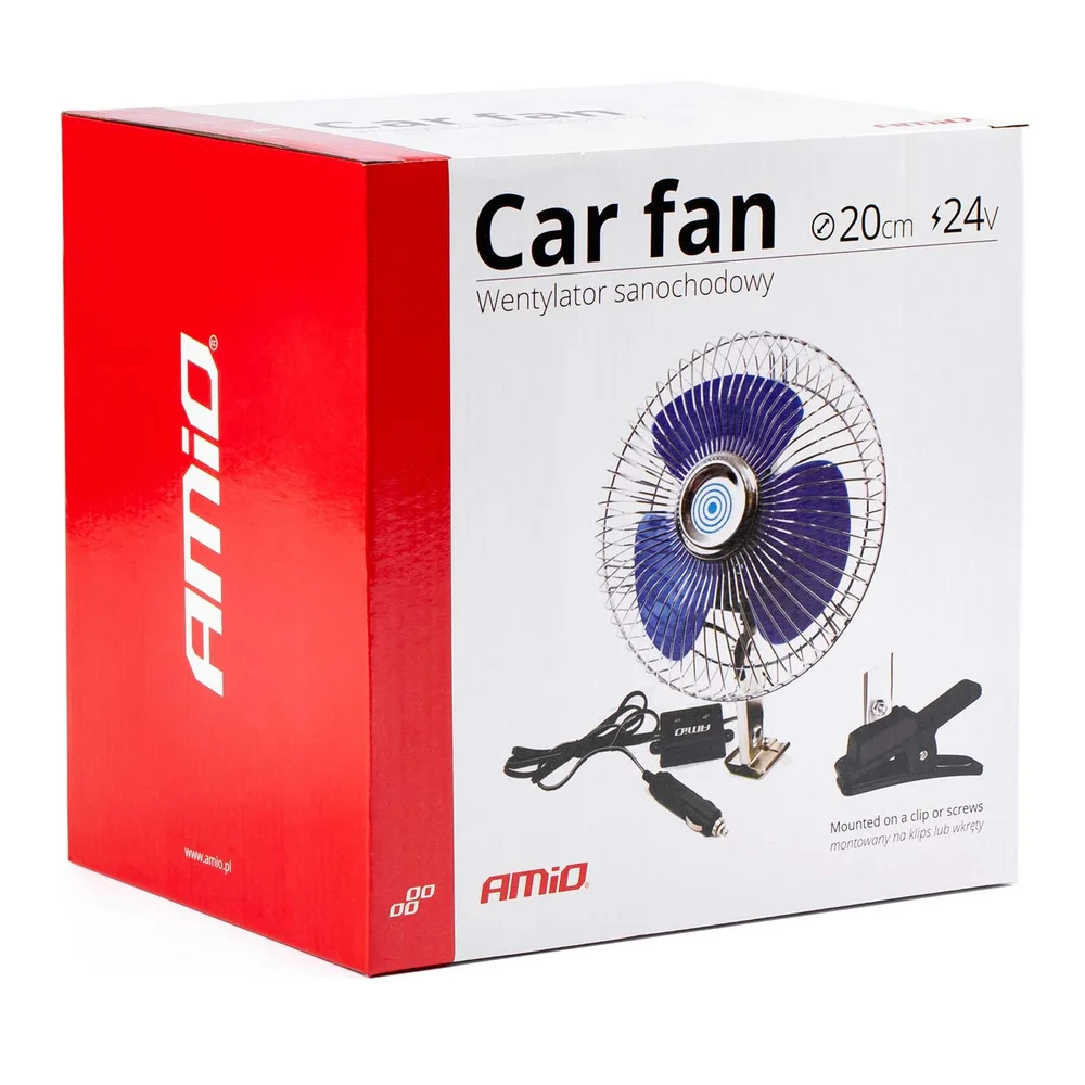 OTOČNÝ VENTILÁTOR DO AUTO MONTOVANÝ AMIO 01105 - Obrázek 2