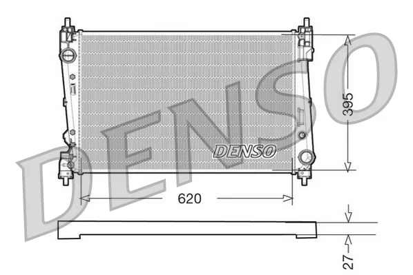Chladič, chlazení motoru DENSO DRM09112 Chladič, chlazení motoru DENSO DRM09112