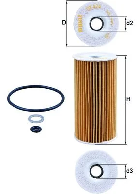 Olejový filtr KNECHT OX424D