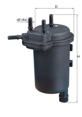 Palivový filtr MAHLE KL430
