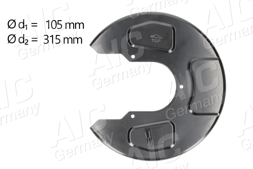 Ochranný plech proti rozstřikování, brzdový kotouč AIC 56412 Ochranný plech proti rozstřikování, brzdový kotouč AIC 56412