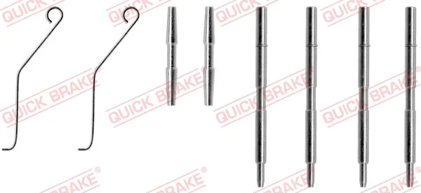 Sada prislusenstvi, oblozeni kotoucove brzdy QUICK BRAKE 109-1044