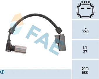 Snímač počtu otáček, řízení motoru FAE 79085 – OE 001927321A Snímač počtu otáček, řízení motoru FAE 79085 – OE 001927321A