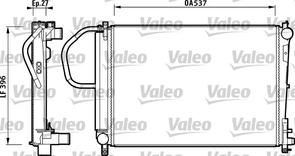 Chladič, chlazení motoru VALEO 732883 – OE 5072260AA