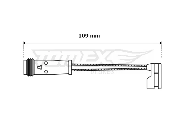 Vystrazny kontakt, opotrebeni oblozeni Tomex Brakes TX30-55