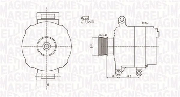 generátor MAGNETI MARELLI 063731869010