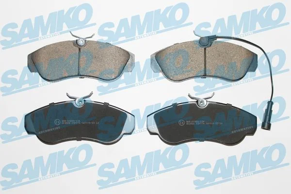 Sada brzdových destiček, kotoučová brzda SAMKO 5SP774 – OE 9948629