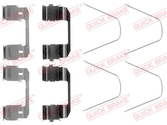 Sada prislusenstvi, oblozeni kotoucove brzdy QUICK BRAKE 109-1743