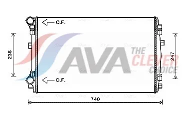 Chladič, chlazení motoru AVA Clever Choice VNA2338