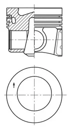 Píst KOLBENSCHMIDT 41271610 Píst KOLBENSCHMIDT 41271610