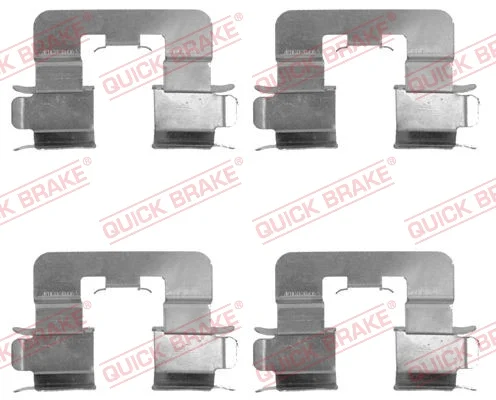 Sada prislusenstvi, oblozeni kotoucove brzdy QUICK BRAKE 109-1741