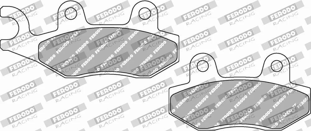 Sada brzdových destiček, kotoučová brzda FERODO RACING FDB497SG