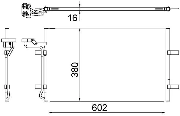 Kondenzátor, klimatizace MAHLE AC725000S