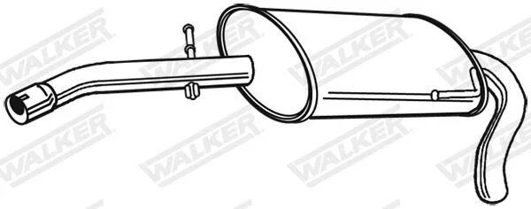 Zadni tlumic vyfuku WALKER 22059