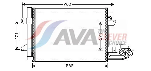 Kondenzátor, klimatizace AVA Clever Choice VN5211D Kondenzátor, klimatizace AVA Clever Choice VN5211D