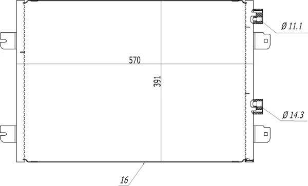 CHLADIČ KLIMATIZ.MEGANE SCENIC 99-03 HART 606791