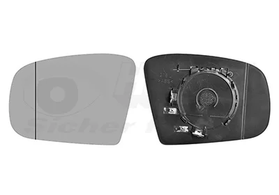 Sklo do zrcátka, vnější zrcátko VAN WEZEL 3086837