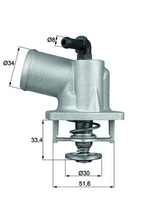 Termostat, chladivo MAHLE TI5592D