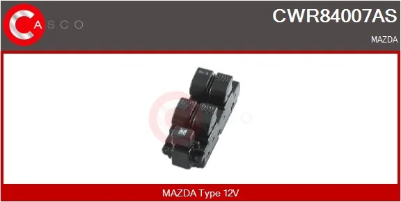 Spínač, zvedací zařízení oken CASCO CWR84007AS