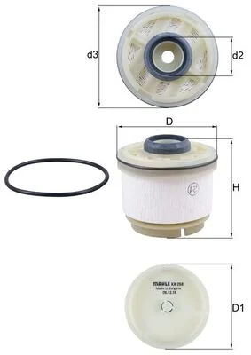 Palivový filtr MAHLE KX268D