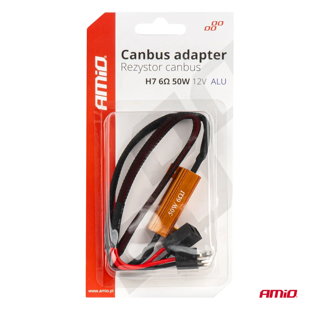Rezistor pro LED žárovky CANBUS 6Ω 50W H7 AMiO-04089 - Obrázek 5