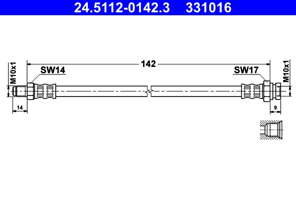 Brzdová hadice ATE 24.5112-0142.3