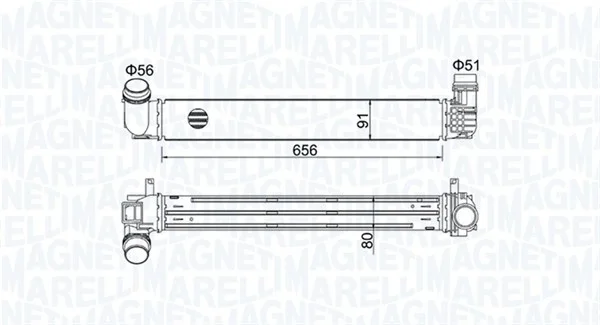 Chladič turba MAGNETI MARELLI 351319204730