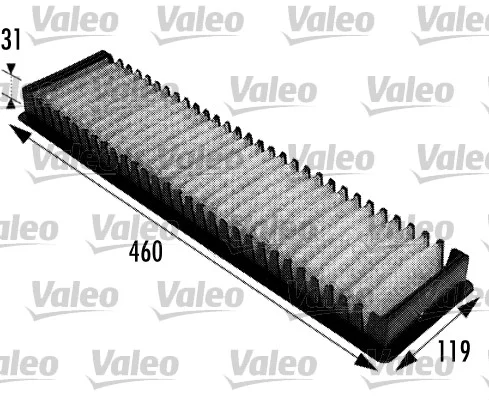 Filtr, vzduch v interiéru VALEO 698725