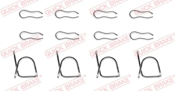 Sada prislusenstvi, oblozeni kotoucove brzdy QUICK BRAKE 109-0939