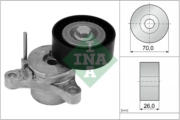 Napínák, žebrovaný klínový řemen Schaeffler INA 534066610
