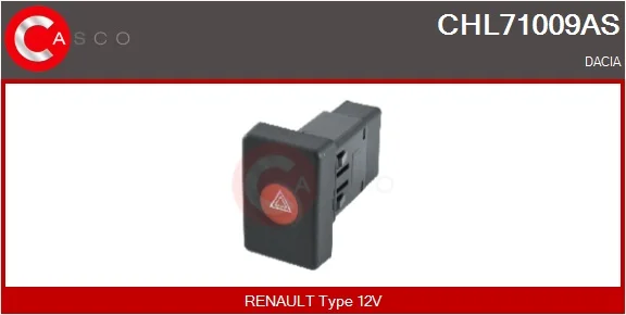 Vypínač výstražných blikačů CASCO CHL71009AS