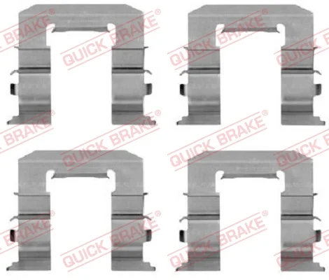 Sada prislusenstvi, oblozeni kotoucove brzdy QUICK BRAKE 109-1212