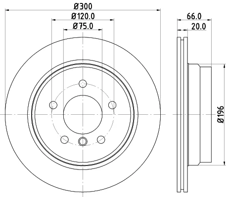 Brzdový kotouč HELLA 8DD355129-331