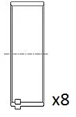 Ojniční ložisko FAI AutoParts BB2003-STD – OE 12111-43G01 Ojniční ložisko FAI AutoParts BB2003-STD – OE 12111-43G01