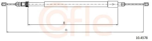 Tazne lanko, parkovaci brzda COFLE 10.4578 – OE 4745K1