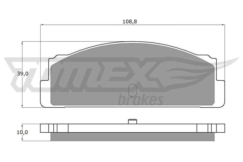 Sada brzdových destiček, kotoučová brzda Tomex Brakes TX10-24