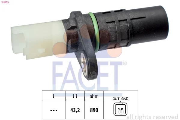 Generátor impulsů, klikový hřídel FACET 9.0555 Generátor impulsů, klikový hřídel FACET 9.0555