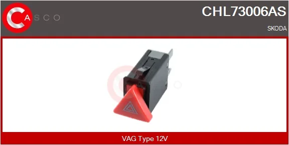 Vypínač výstražných blikačů CASCO CHL73006AS