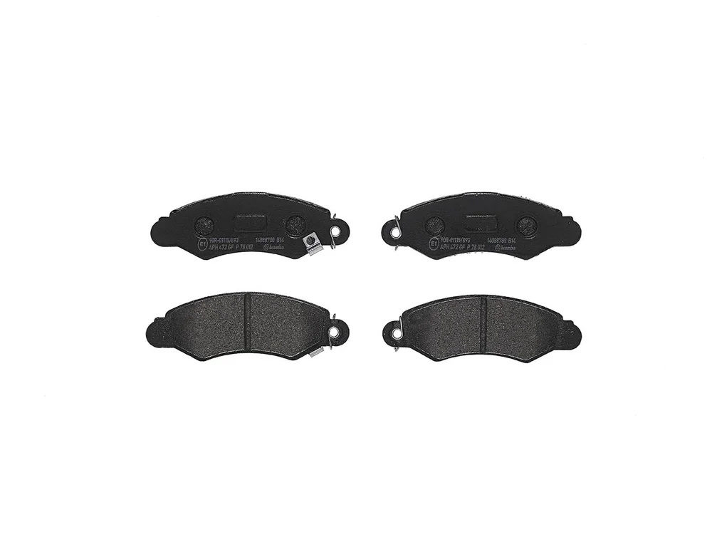 Sada brzdových destiček, kotoučová brzda BREMBO P78012