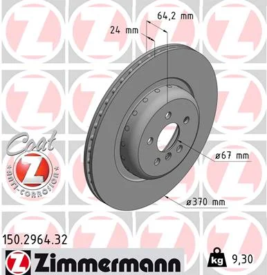 Brzdový kotouč ZIMMERMANN 150.2964.32