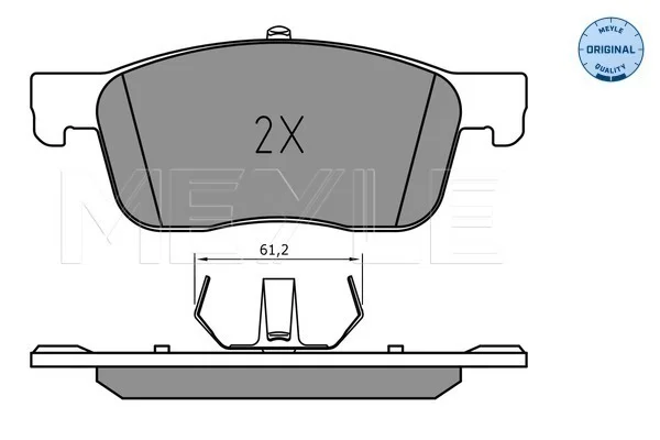 Sada brzdových destiček, kotoučová brzda MEYLE 0252259417