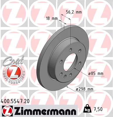 Brzdový kotouč ZIMMERMANN 400.5547.20