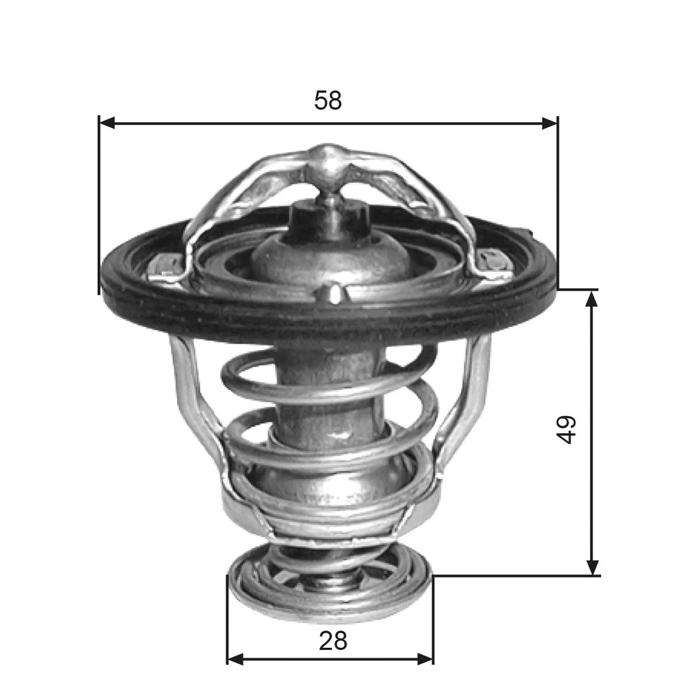 Termostat, chladivo GATES TH33682G1 – OE 2550038001