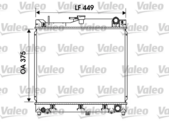 Chladič, chlazení motoru VALEO 734170