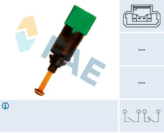 Spinac brzdoveho svetla FAE 24899