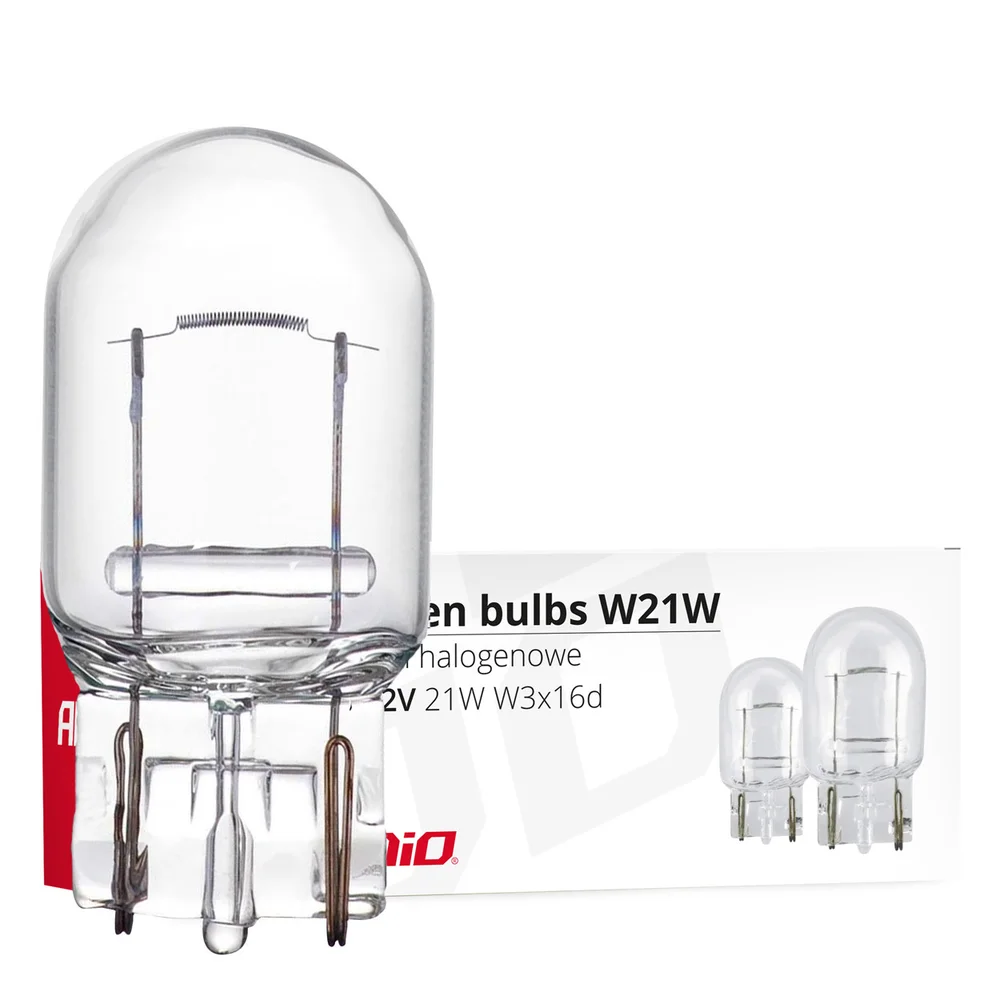 ZAROWKA 12V W21W T20 W3X16D 10SZT. AMIO 02551