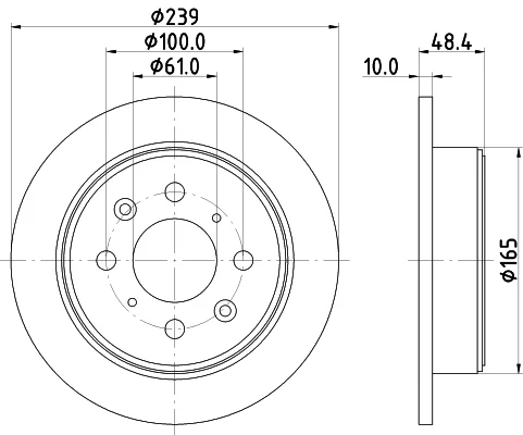 Brzdový kotouč HELLA 8DD355103-111